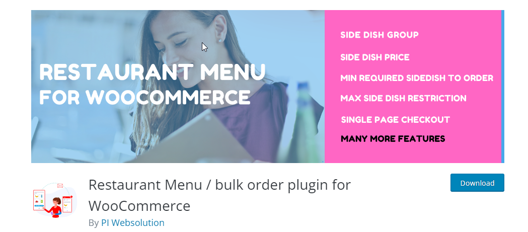 Menu restauracji dla WooCommerce - najlepsze wtyczki restauracji wordpress