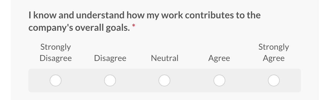 employee engagement survey likert scale