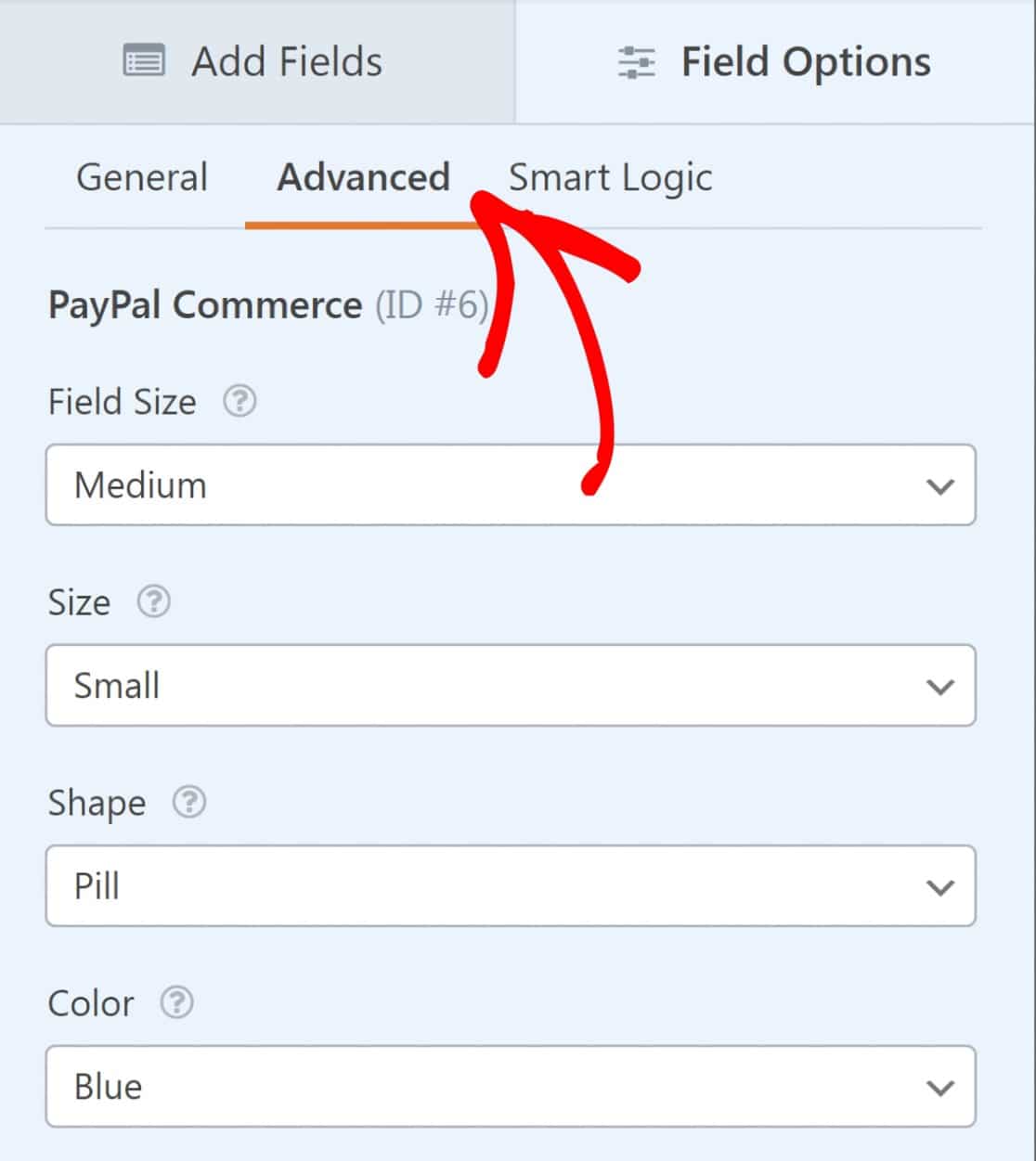 advanced paypal settings