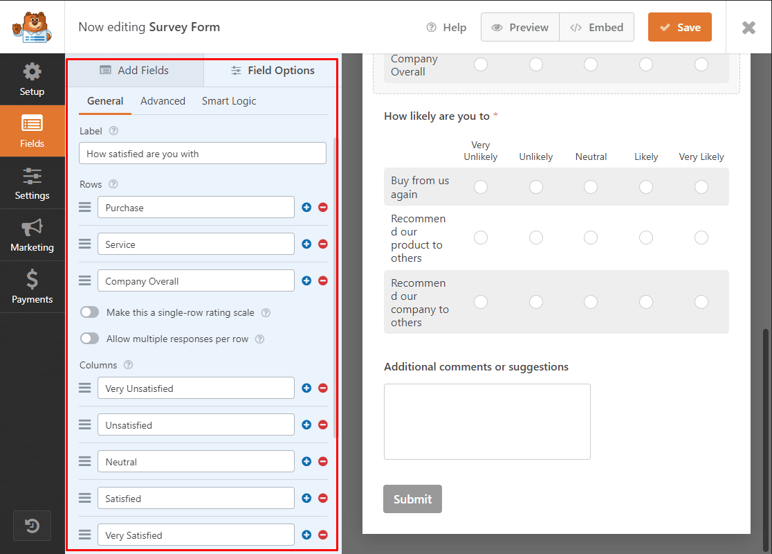 customize Likert Scale