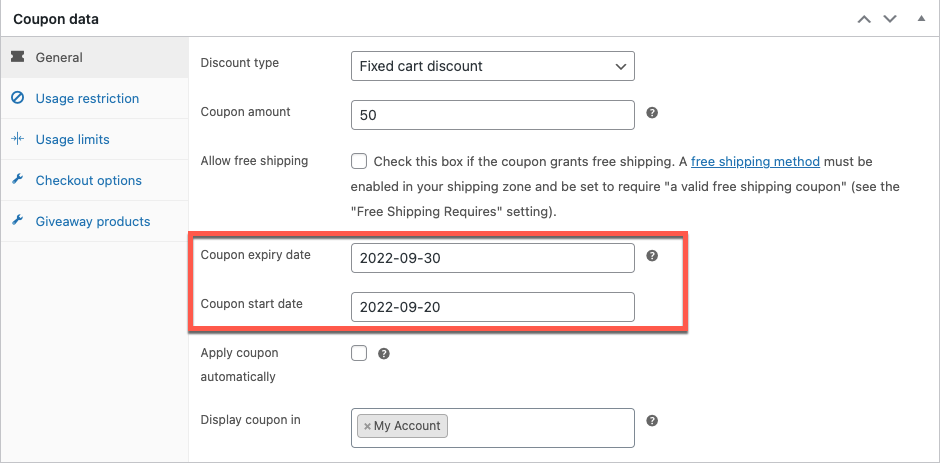 agendamento de cupons com plugin de cupons inteligentes