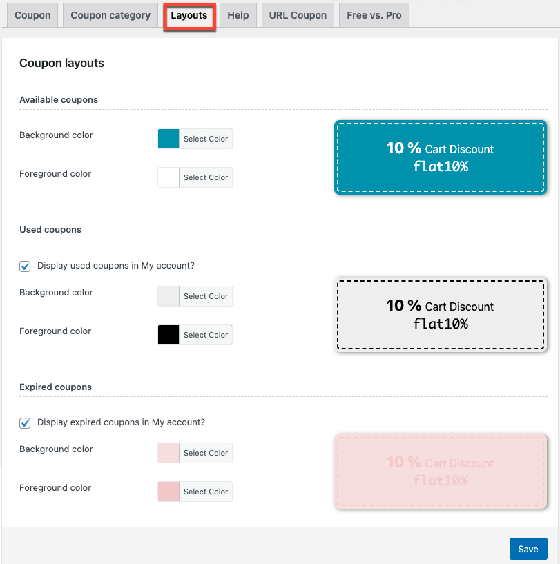 Layouts in erweiterten Gutscheinen von WooCommerce