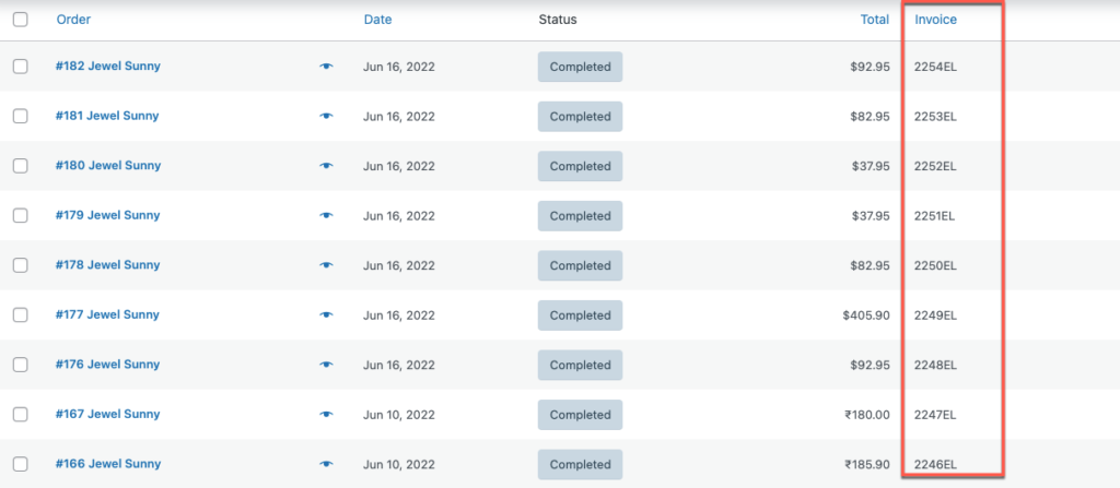 depois de usar o plug-in de fatura em PDF do WooCommerce