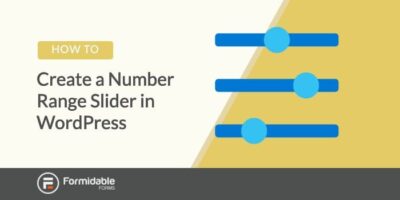 Cómo crear un control deslizante de rango de números en WordPress