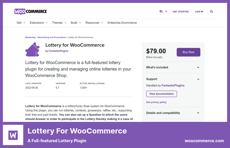 WooCommerce 的彩票插件 - 功能齐全的彩票插件