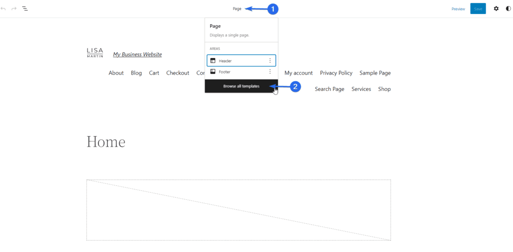 editor de bloques de wordpress