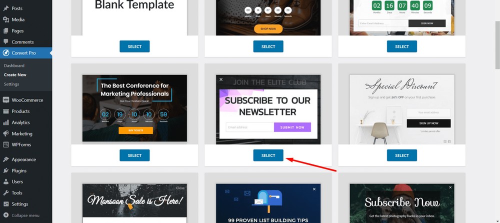 pop-up modal com o Convert Pro - INSCREVA-SE NO NOSSO NEWSLETTER