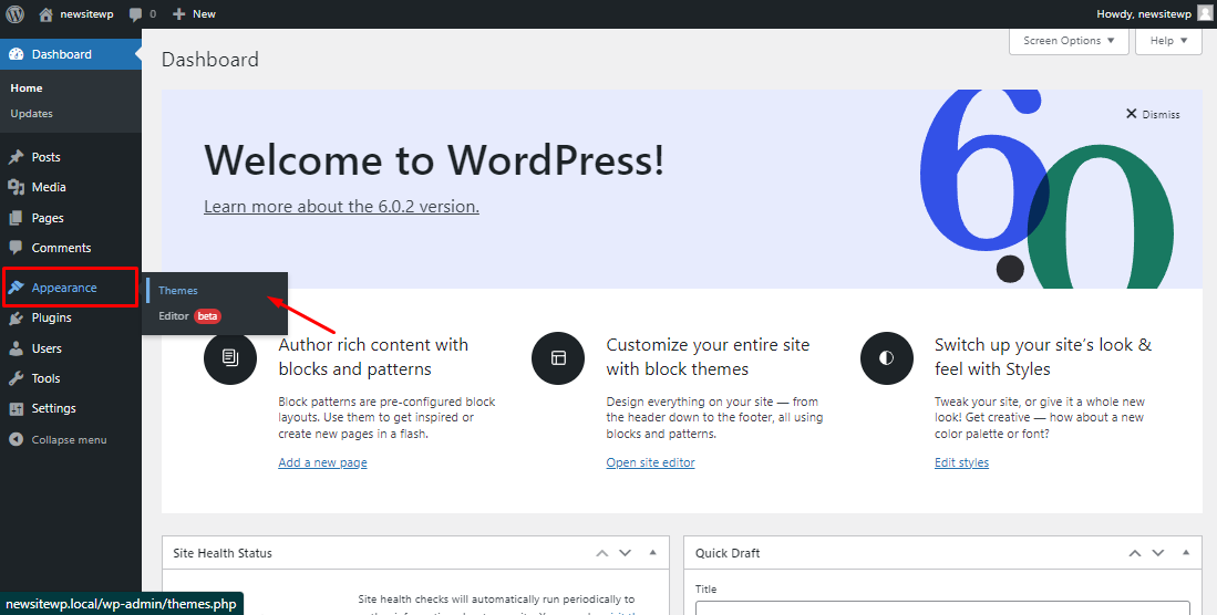 Tema WordPress - Cara membuat situs web WordPress secara gratis