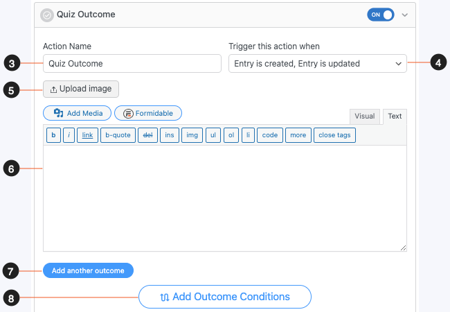 Puede ajustar la configuración de los resultados del cuestionario