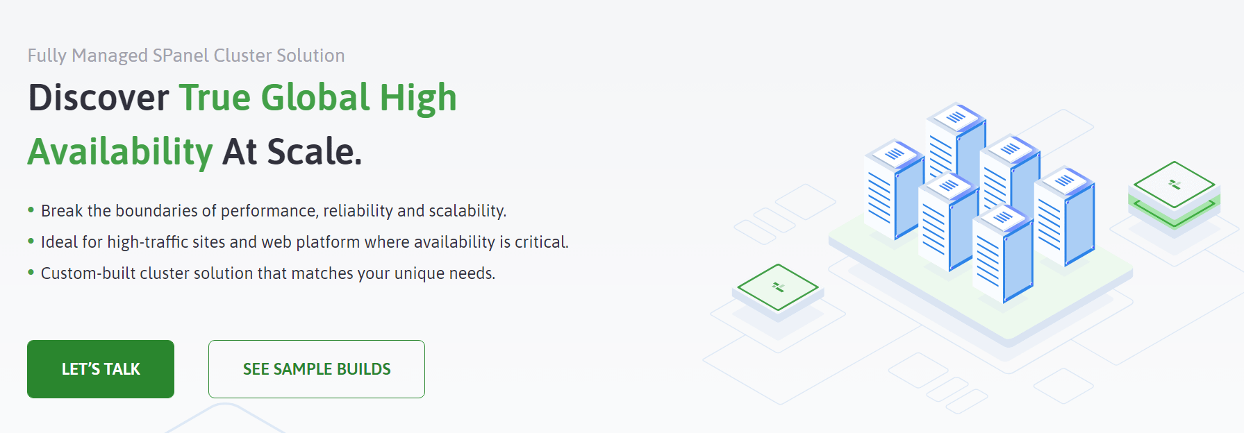 Scala Hosting은 클러스터 호스팅 계획을 제공합니다.