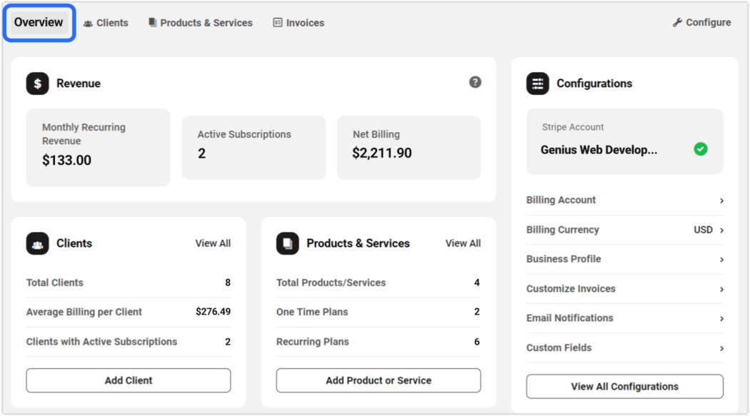 Hub-Client-Übersicht