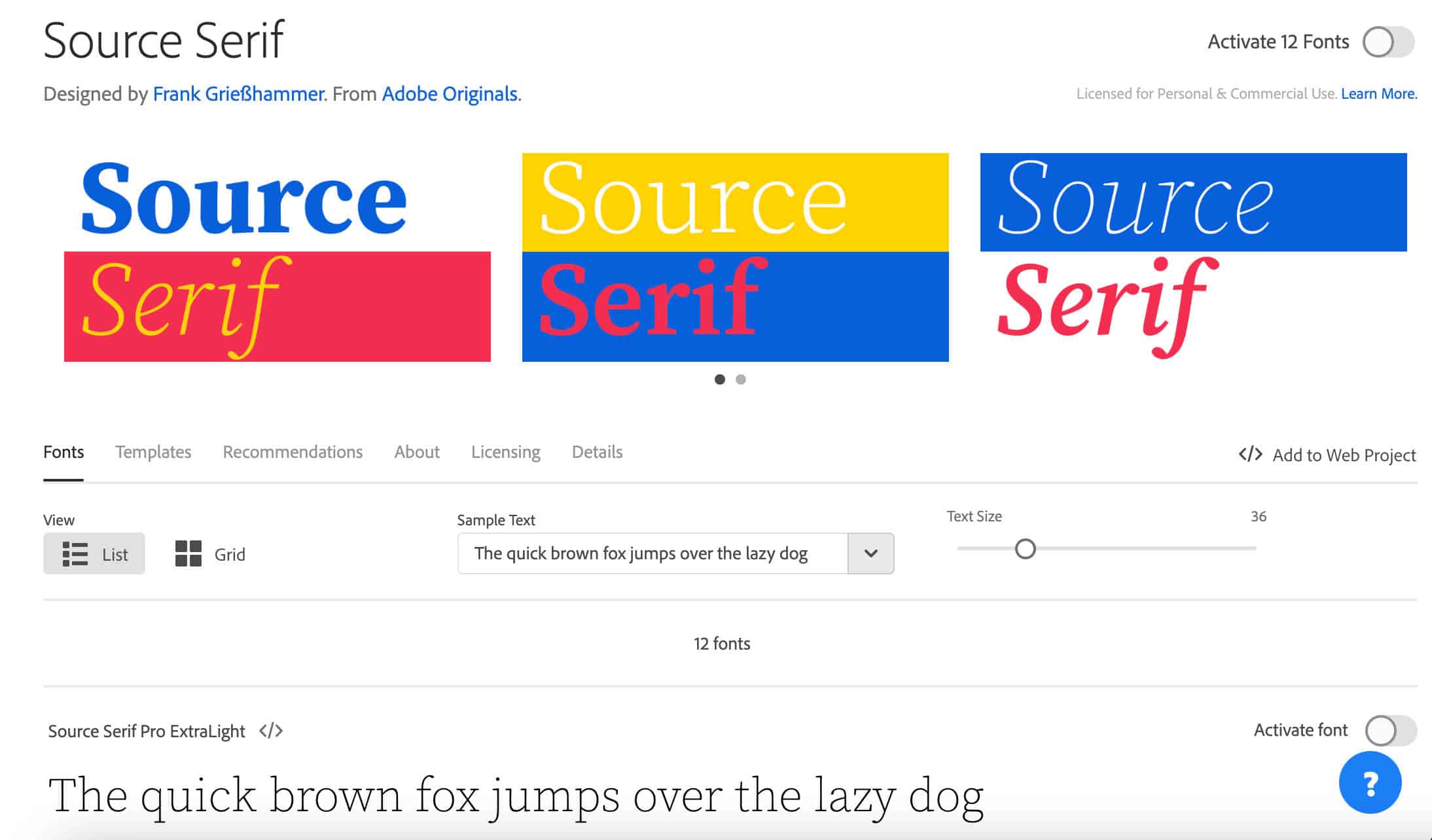 Source Serif Pro 預覽