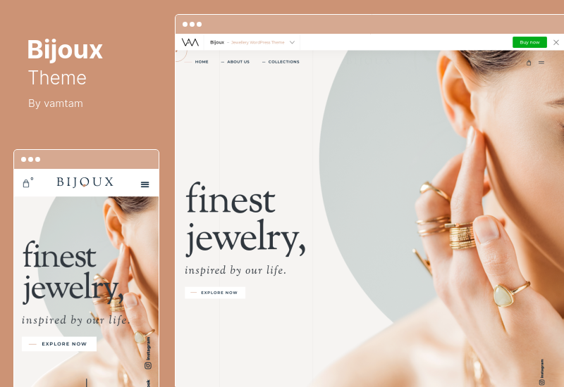 Bijoux Theme - Ювелирный магазин WooCommerce Theme