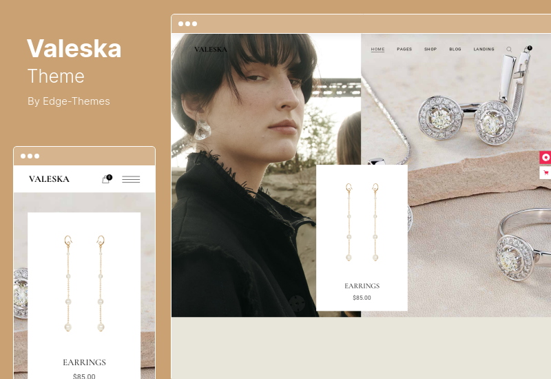 ธีม Valeska - อีคอมเมิร์ซแฟชั่น WooCommerce ธีม