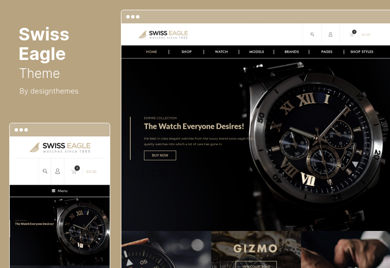 SwissEagle-Thema - WordPress-Theme für den Watch Store