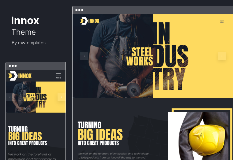 Tema Innox - Tema WordPress Industrial