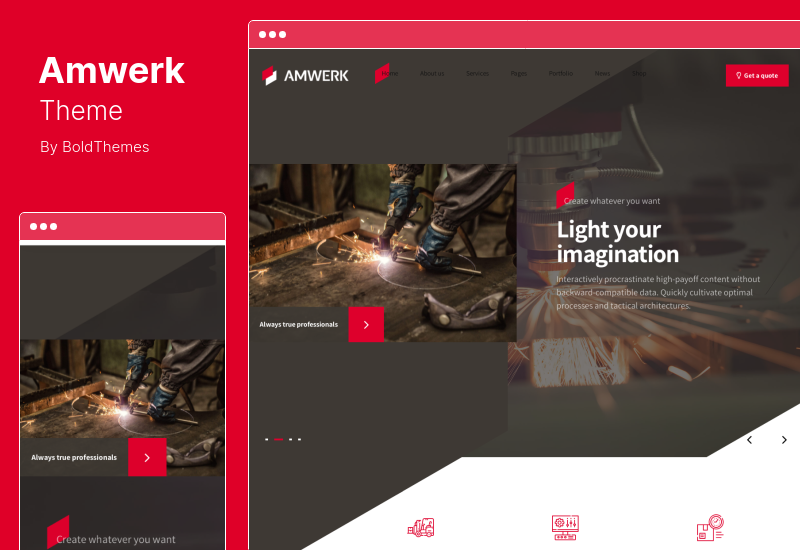 Tema Amwerk - Tema WordPress Industri & Bisnis Perusahaan