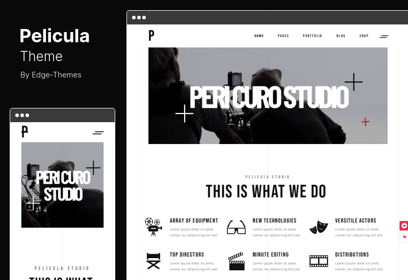 Pelicula Theme - Tema de WordPress para producción de videos y películas