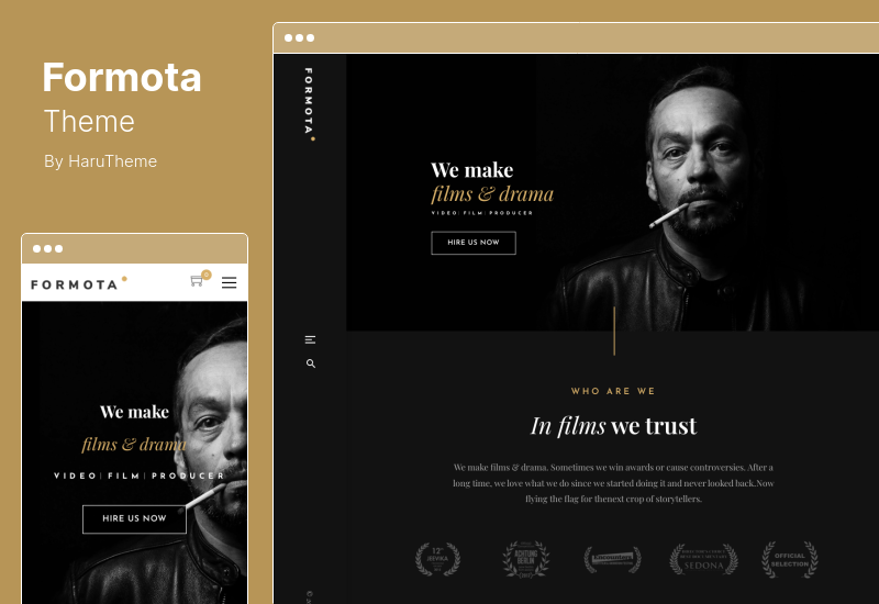 Formota Theme - Tema de WordPress para estudios de cine y cineastas