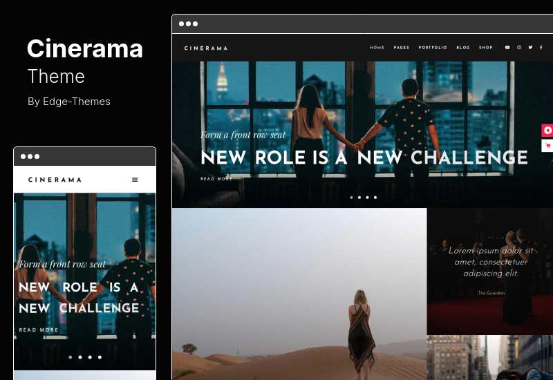 Cinerama Theme - Tema de WordPress para estudios de cine y cineastas