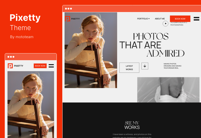 Pixetty テーマ - フォトグラファー ブッキング WordPress テーマ