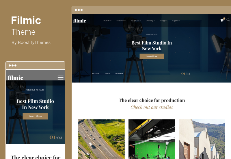 Filmic Theme - Movie Studio & Film Maker WordPress 테마