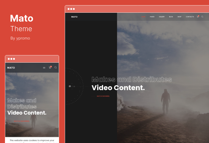 Mato テーマ - 映画スタジオと映画製作者向けの WordPress テーマ