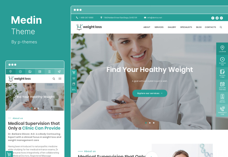 Medin Theme - Centrum medyczne WordPress Theme