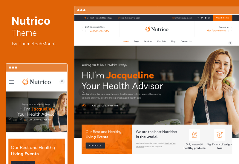 Tema Nutrico - Tema de WordPress para servicios de nutrición y salud