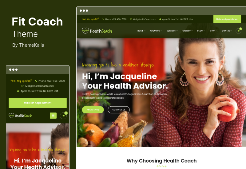 Motyw Fit Coach - Motyw WordPress na temat zdrowia, jogi i stylu życia