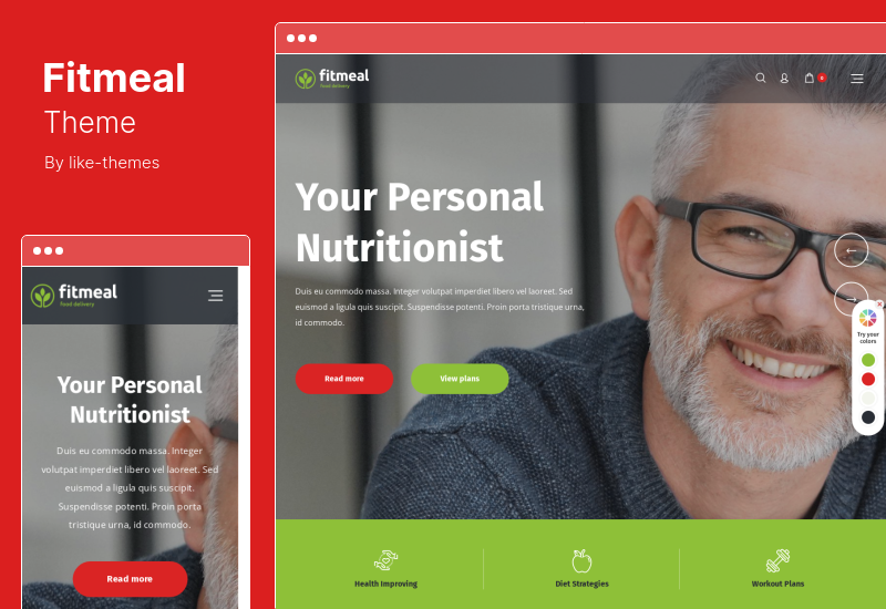 Tema Fitmeal - Tema WordPress per la consegna di cibo sano e la nutrizione dietetica
