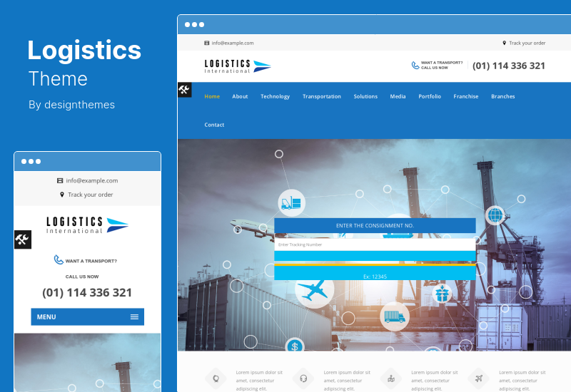 Logistik-Thema - Transporte & Logistik WordPress-Thema