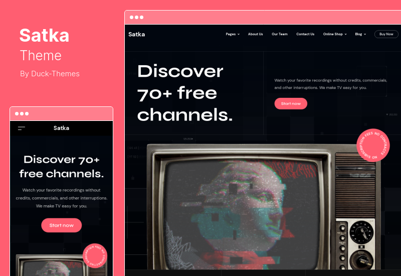 Satka Theme - Tema de WordPress para proveedores de TV satelital e Internet