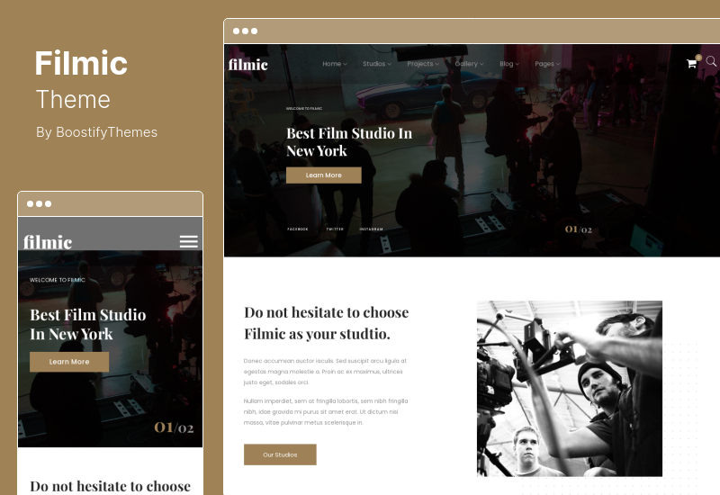 Tema fílmico - Tema WordPress para estudio de cine y cineasta