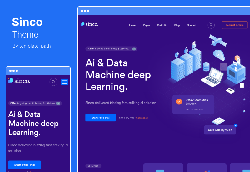 Sinco-Theme - Data Science WordPress-Theme