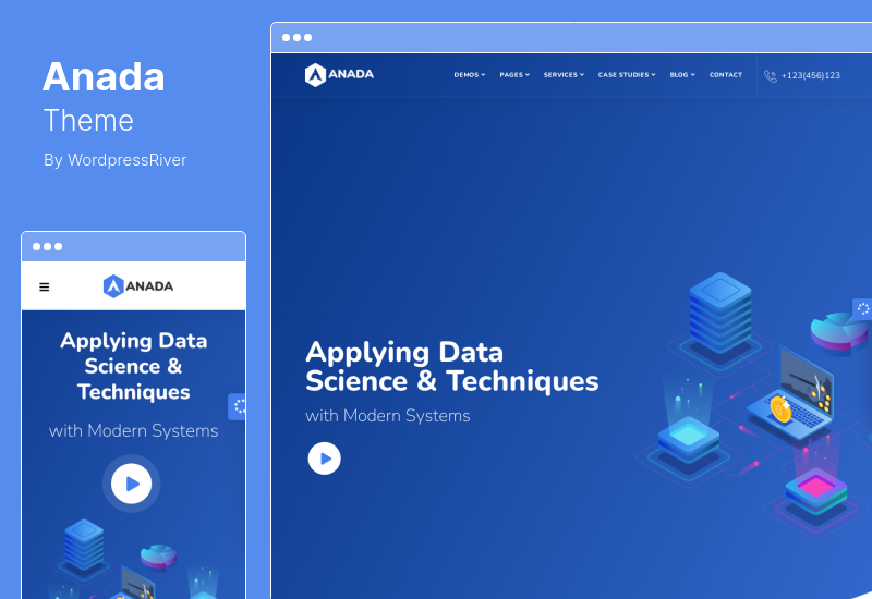 Anada Theme – Data Science & Analytics WordPress-Theme