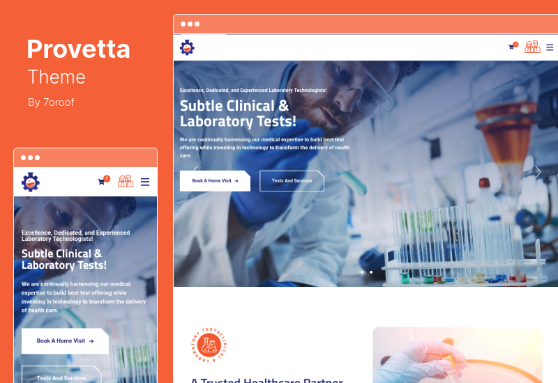 Thème Provetta - Thème WordPress pour la recherche en laboratoire et en sciences