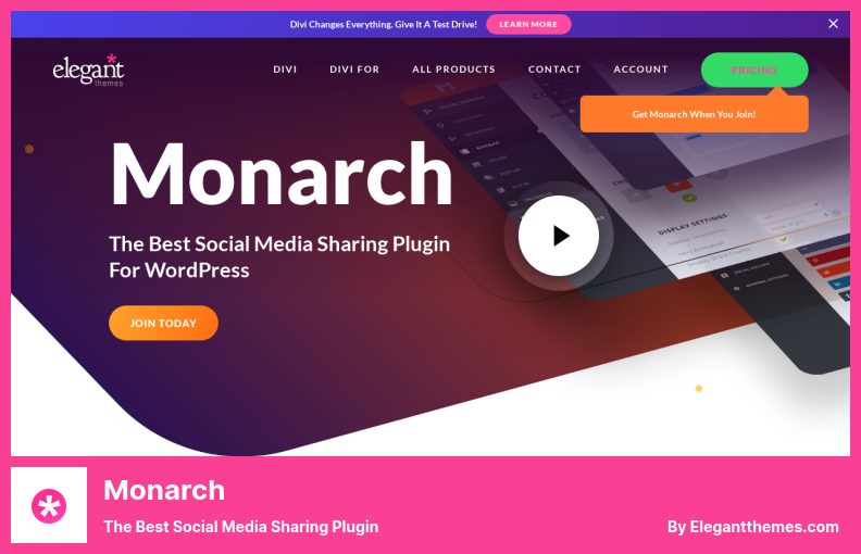 Monarch Plugin - Le meilleur plugin de partage de médias sociaux