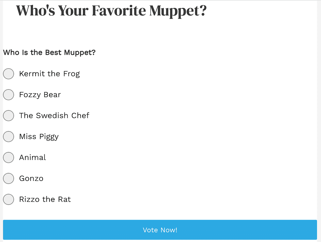 forminator live poll