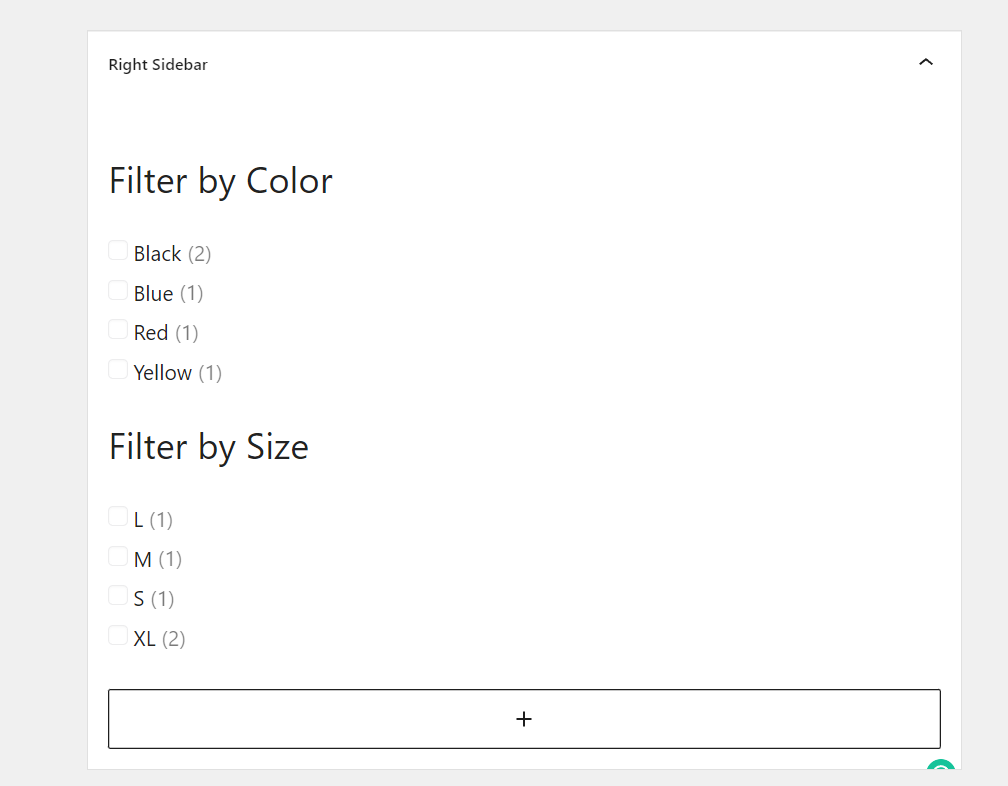 filter widgets - фильтровать продукты woocommerce по атрибуту