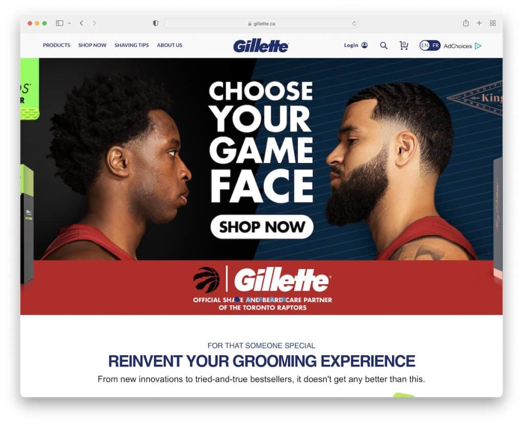 site gillette bigcommerce