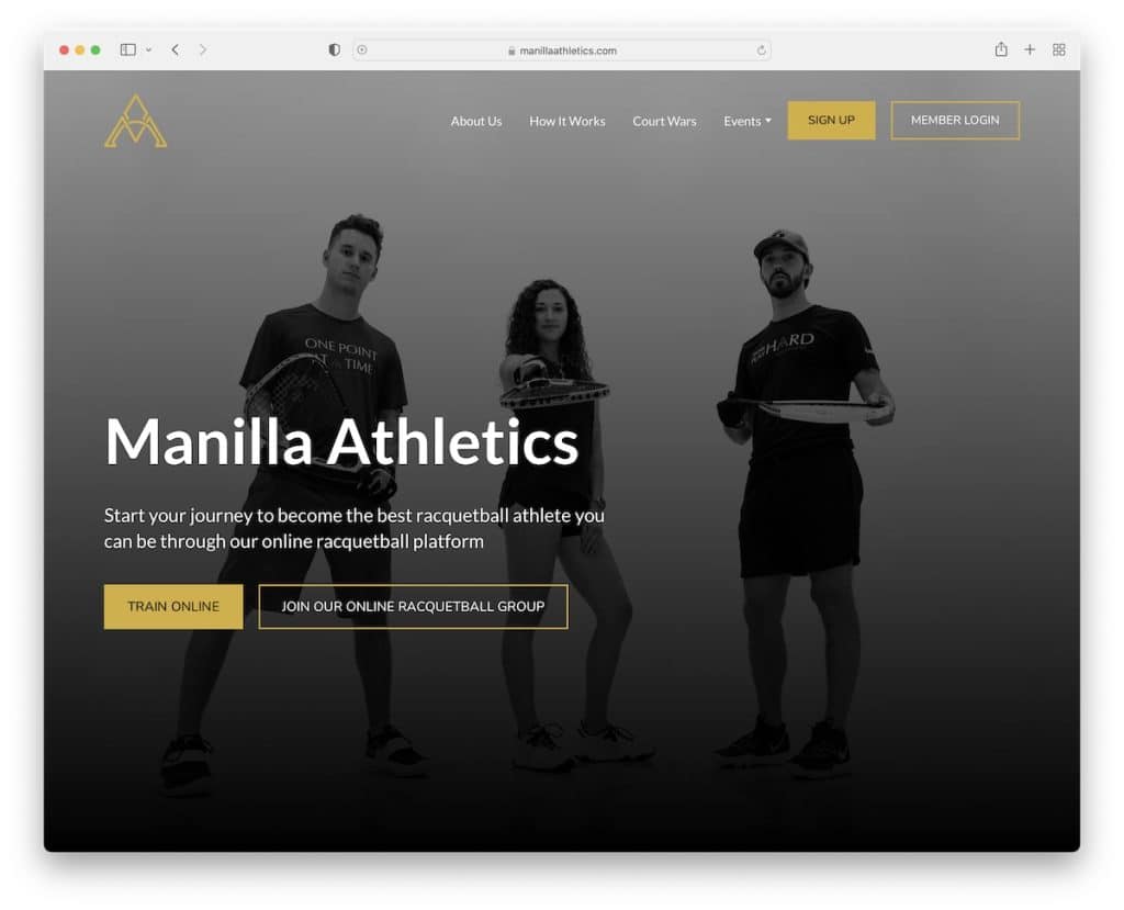 manilla atletizm weblium web sitesi