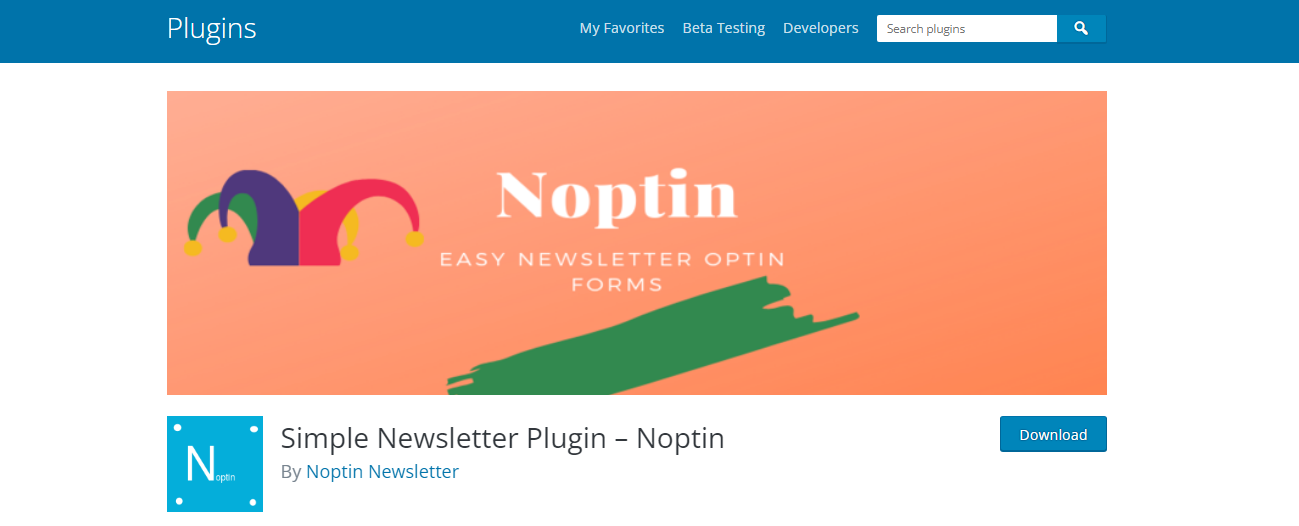 Noptin Newsletter - wordpress 通訊插件