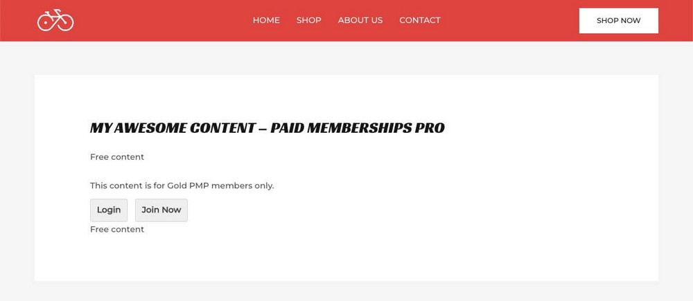 Bloqueie bloqueios com o Paid Memberships Pro