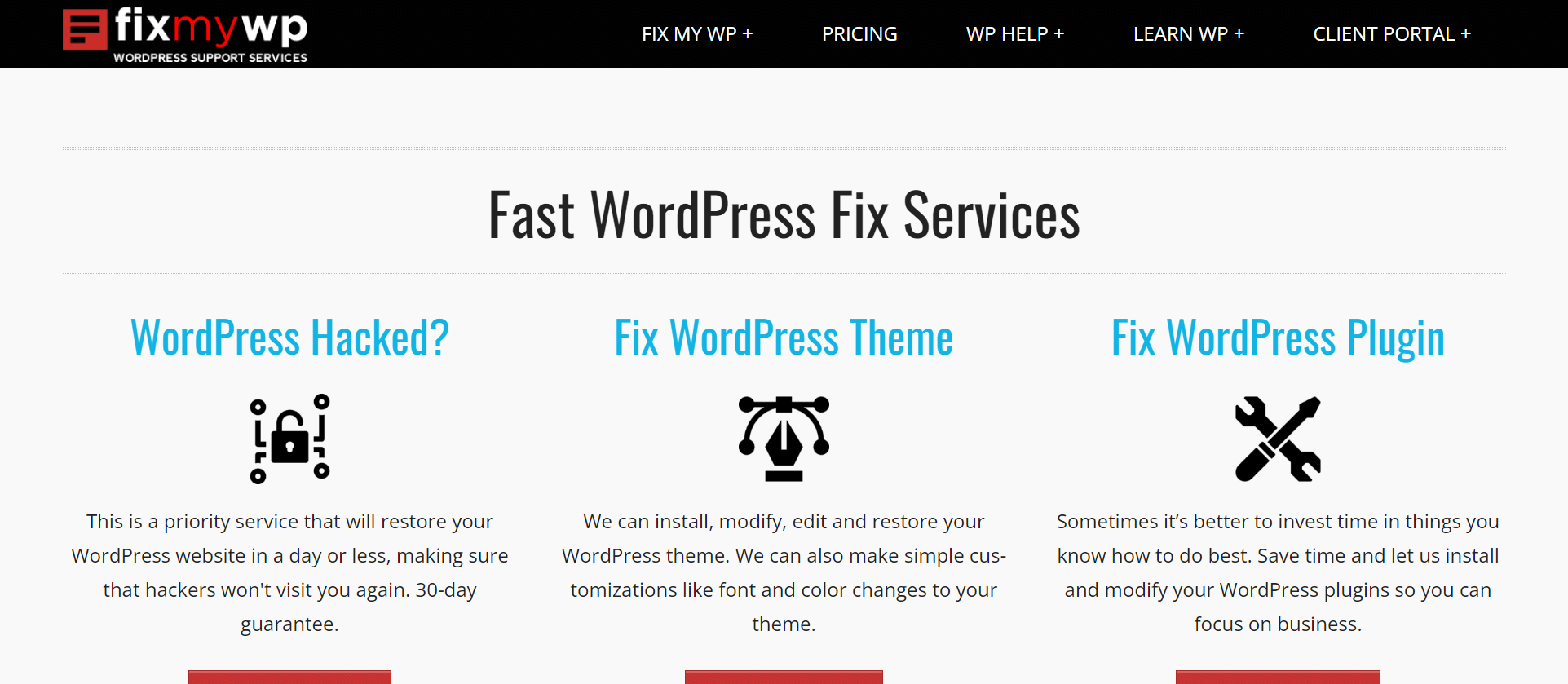 FixMYWP WordPress-Dienste