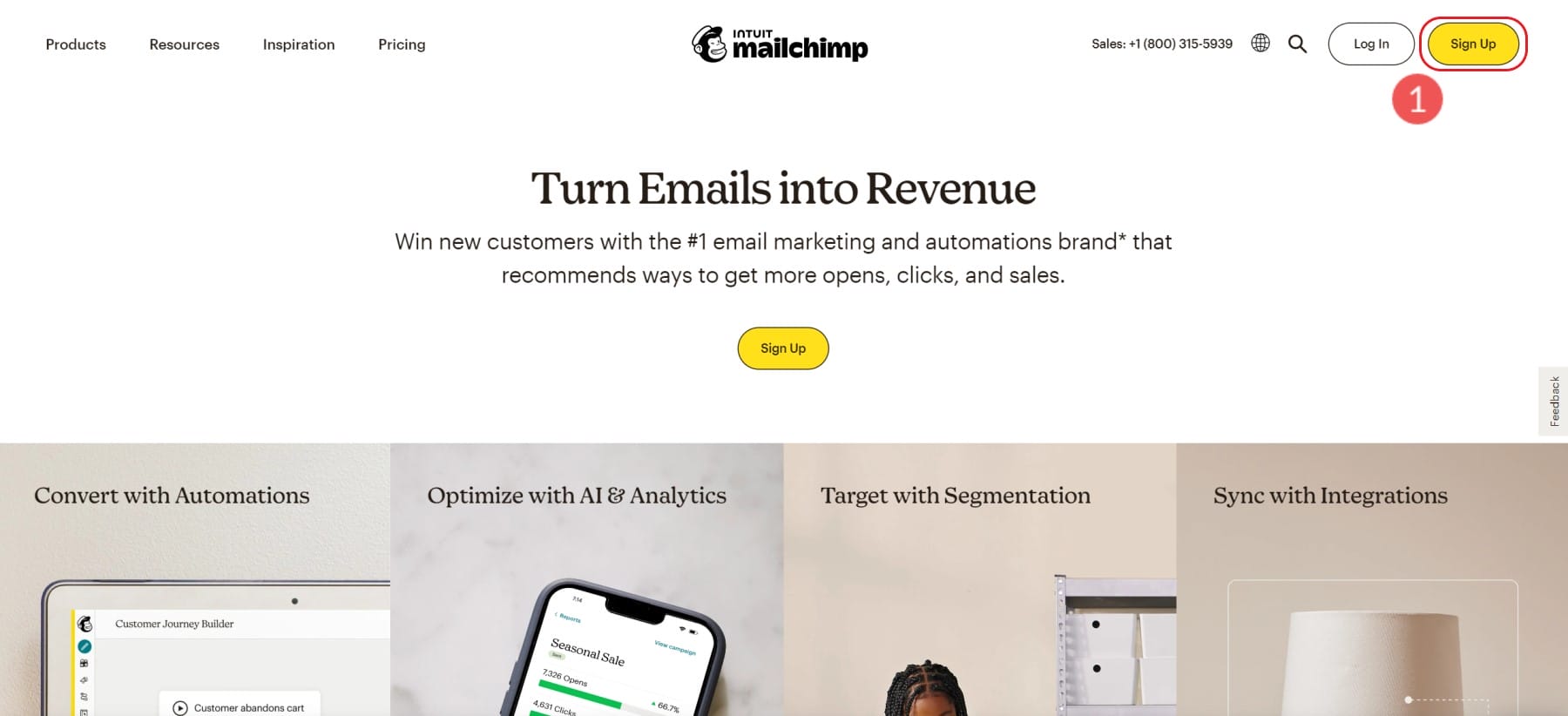 Étape 1 - Créer un compte Mailchimp gratuit