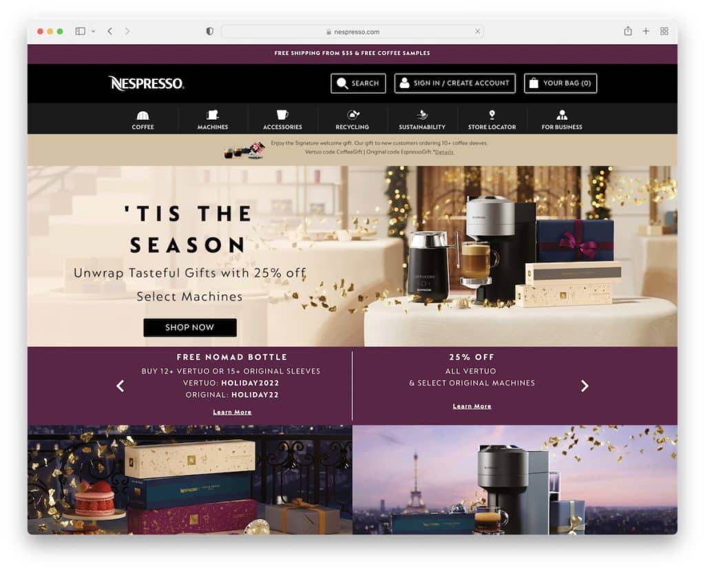 Nespresso Magento-Website