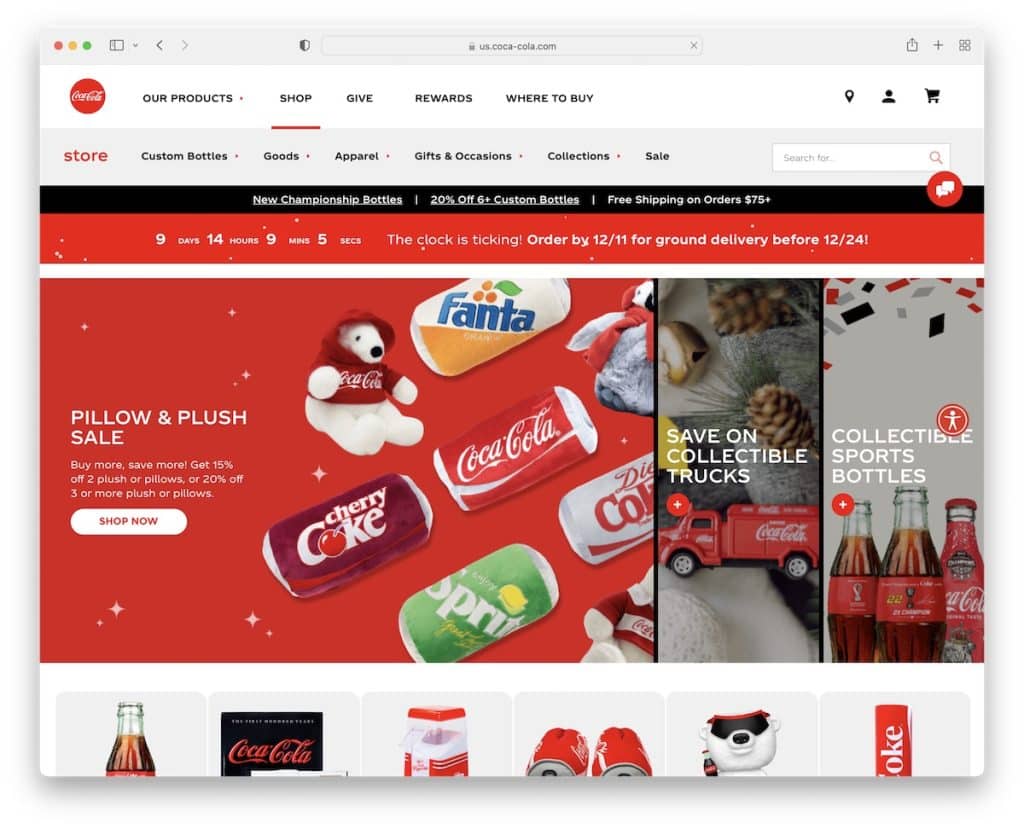 Coca-Cola Store Magento-Website