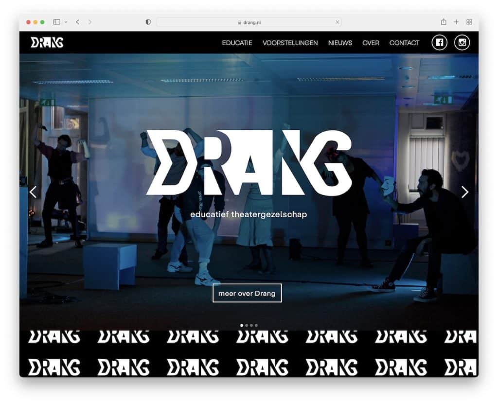 Site Web du théâtre Drang