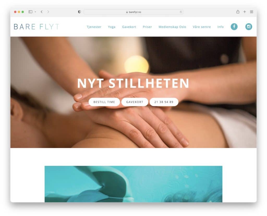 site web bare flyt spa